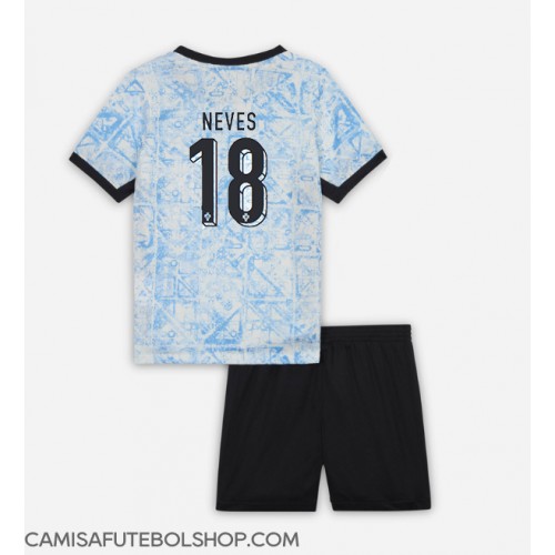 Camisa de time de futebol Portugal Ruben Neves #18 Replicas 2º Equipamento Infantil Europeu 2024 Manga Curta (+ Calças curtas)